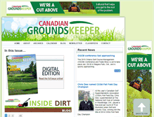 Tablet Screenshot of canadiangroundskeeper.com